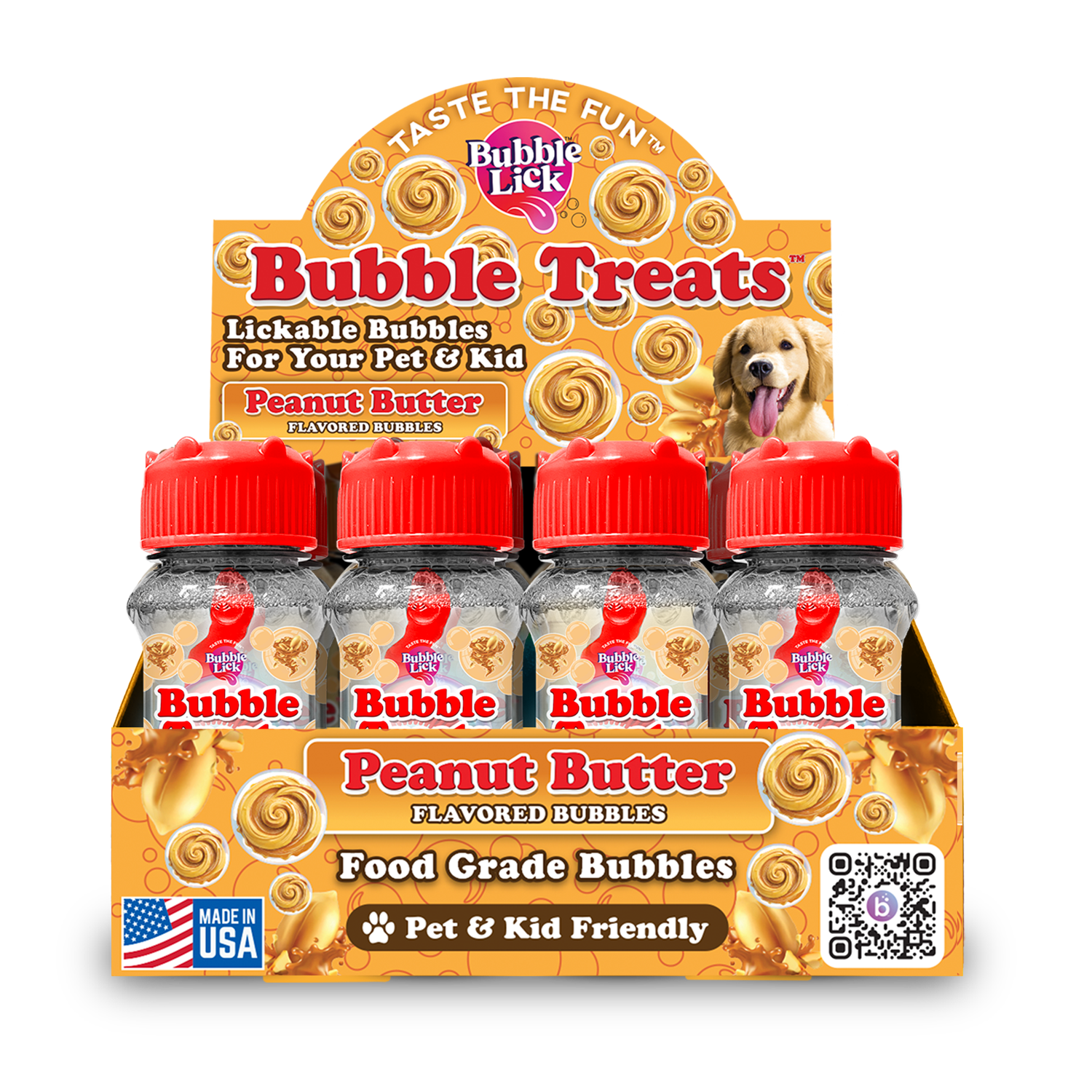Toysmith - BubbleLick Pets Peanut Butter Swirl